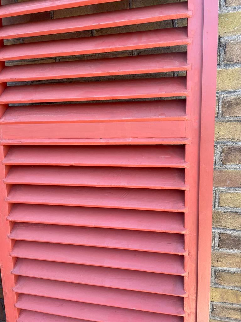 Franse shutter louvre deuren, Ophalen, Gebruikt, Binnendeur, 200 tot 215 cm