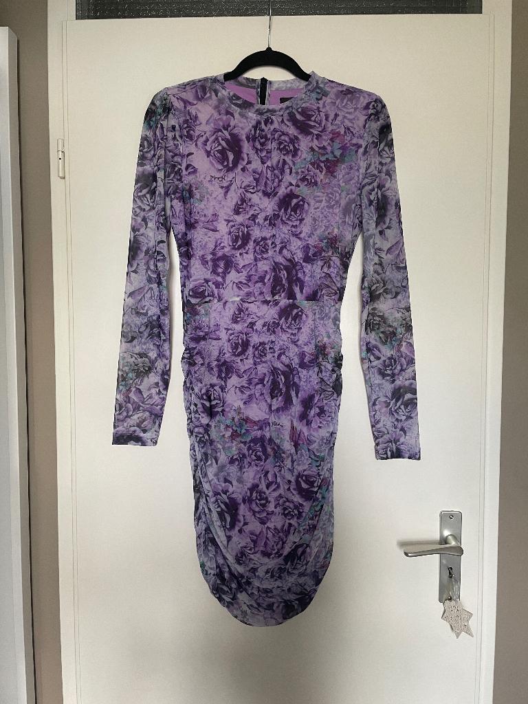 Nikkie plessen paarse rozen jurk dress mt 40, Maat 38/40 (M), Paars, Ophalen of Verzenden, Zo goed als nieuw