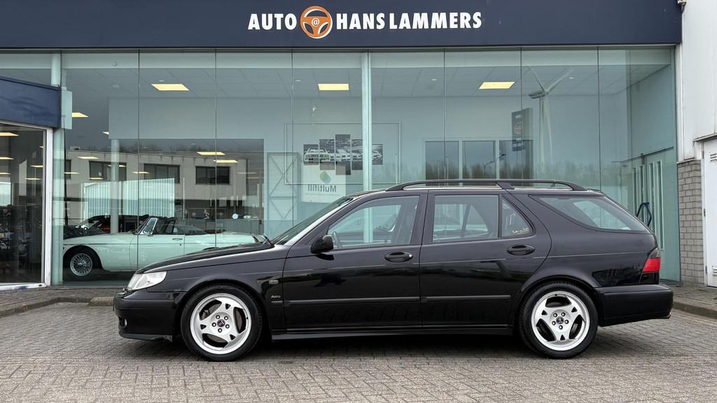 Saab 9-5 Estate 2.3 Turbo Aero, Auto's, Saab, 4 cilinders, 2290 cc, Zwart, 10 km/l
