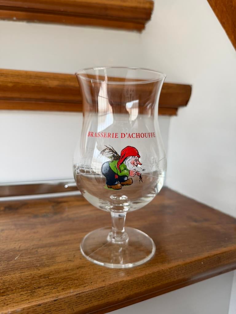 La chouffe bierglas 0,33L, Ophalen of Verzenden, Zo goed als nieuw, Glas of Glazen, Overige merken