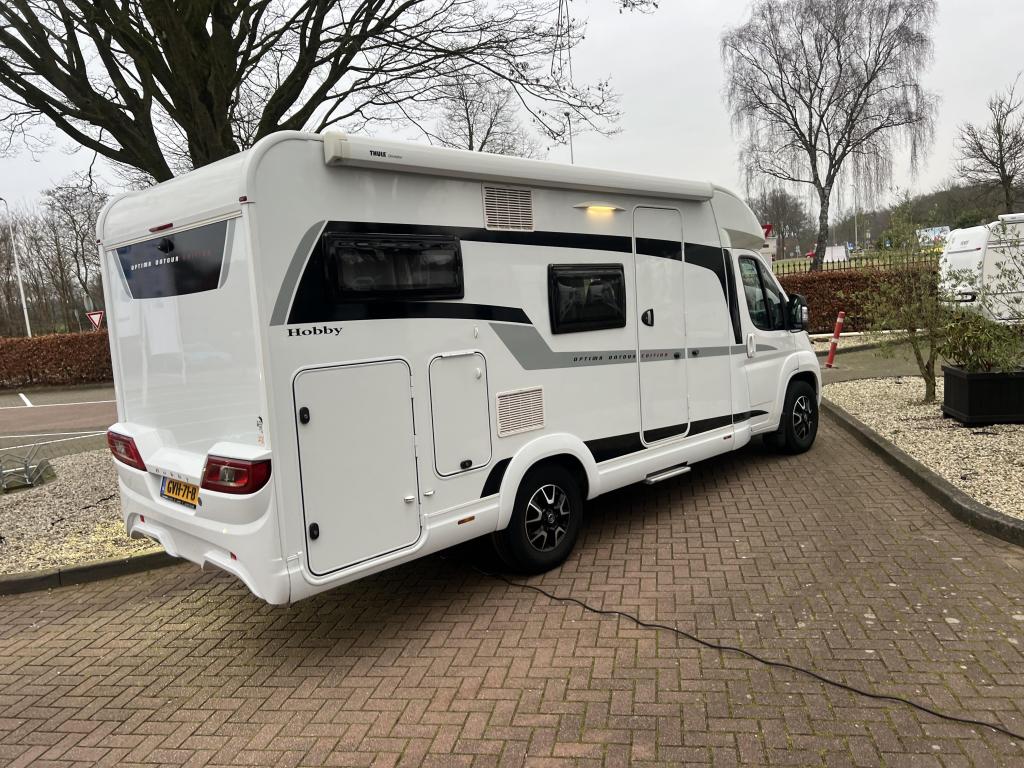 Hobby Optima Ontour 65 GF, Caravans en Kamperen, Campers, Hobby, Luifel, Bedrijf, Overige merken