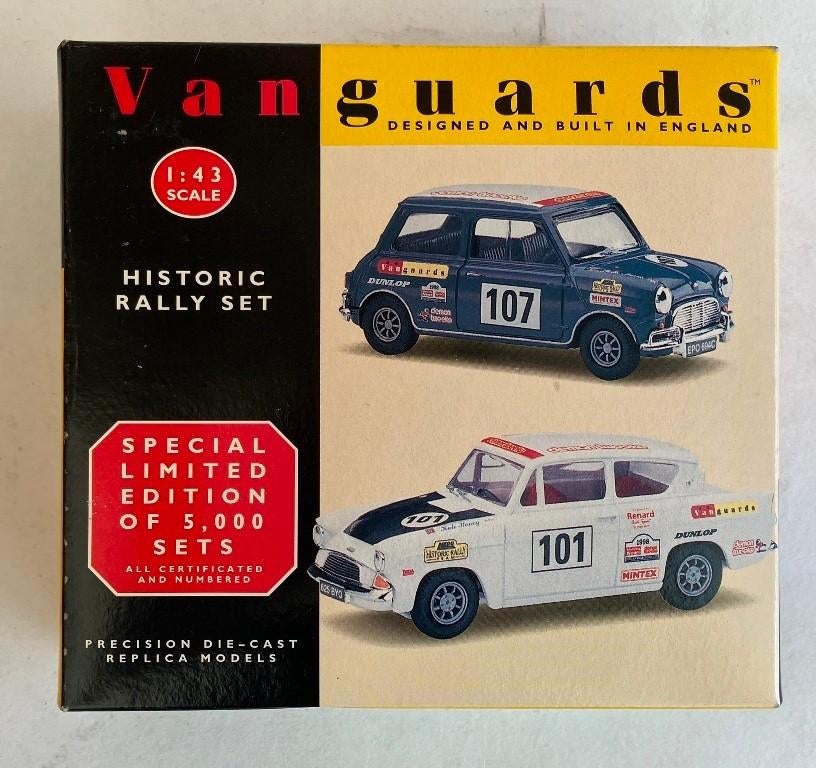 Mini Cooper Historic Rally Set Vanguards H11002., Ophalen of Verzenden, Zo goed als nieuw, Auto, Vanguards