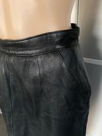 J602 Echt leren rok maat 36/38=S/M leer rokje zwart, Kleding | Dames, Rokken, Zwart, Ophalen of Verzenden, Zo goed als nieuw, Knielengte
