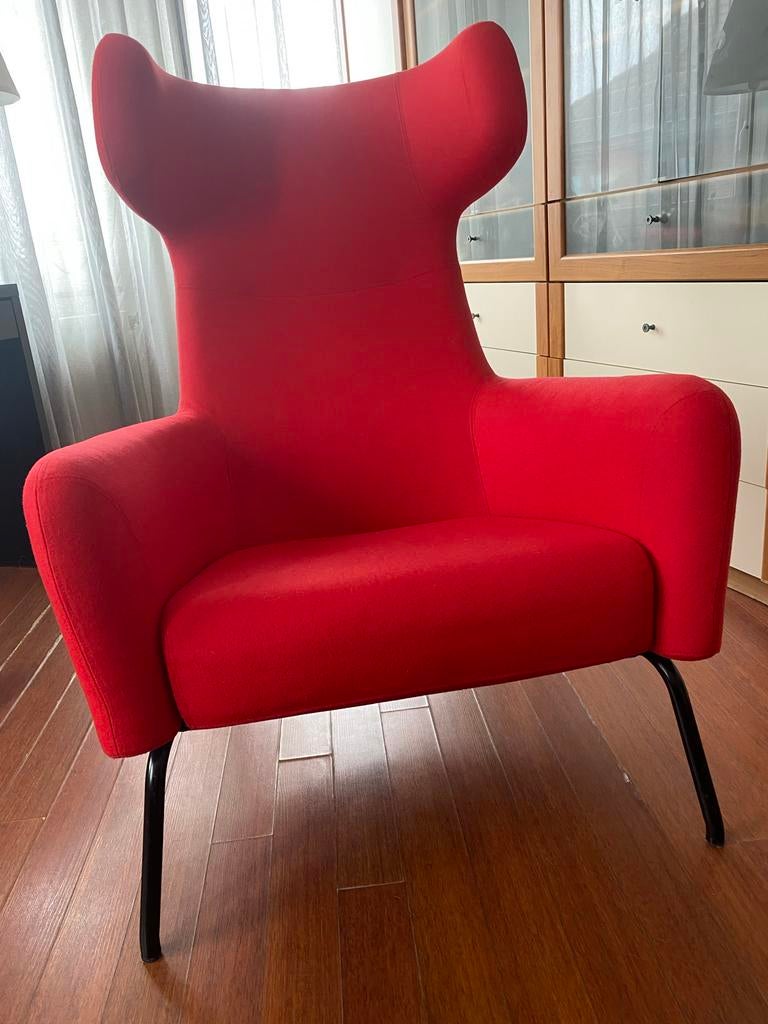Havana fauteuil Softline, Ophalen, Zo goed als nieuw, Rood, Eén