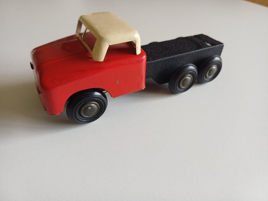 Blikken speelgoed vrachtwagen opknapper, Antiek en Kunst, Antiek | Speelgoed, Ophalen of Verzenden
