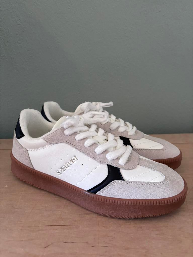 SuperTrash Sneakers - Wit/Grijs/Zwart - Gumsole - Nieuw, Wit, Nieuw, Ophalen of Verzenden, Sneakers of Gympen