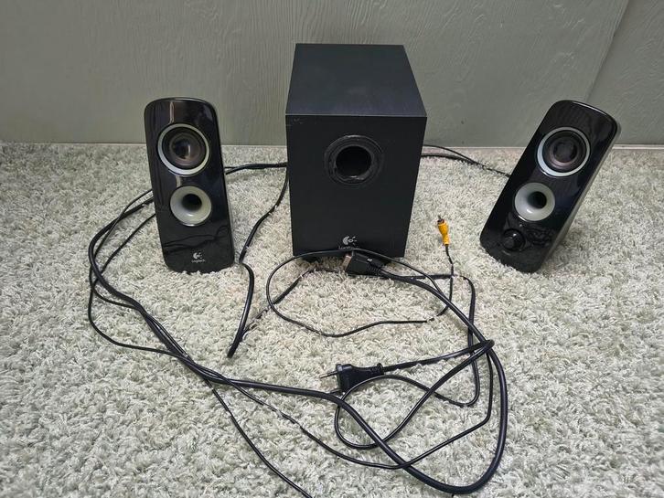 Logitech Speaker Systeem 2323 met subwoofer, Computers en Software, Pc speakers, Gebruikt, Ophalen