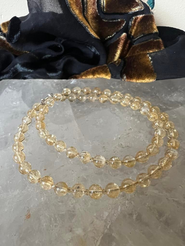 Citrien beschermt geluk welvaart vreugde intuïtie magie, Sieraden, Tassen en Uiterlijk, Kettingen, Geel, Nieuw, Verstelbaar, Ophalen of Verzenden