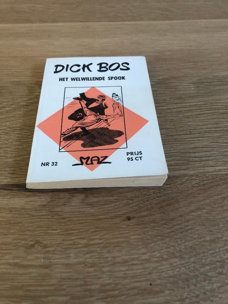 Dick Bos 32 Het Welwillende Spook (Ruitserie) herdruk 1965, Boeken, Stripboeken, Eén stripboek, Ophalen of Verzenden, Zo goed als nieuw