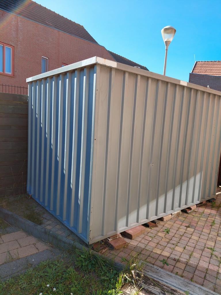 Opslagcontainer voor bijv. fiets, motor of scootmobiel, Tuin en Terras, Bergingen en Tuinkasten, Ophalen, Gebruikt, Metaal, Overige typen