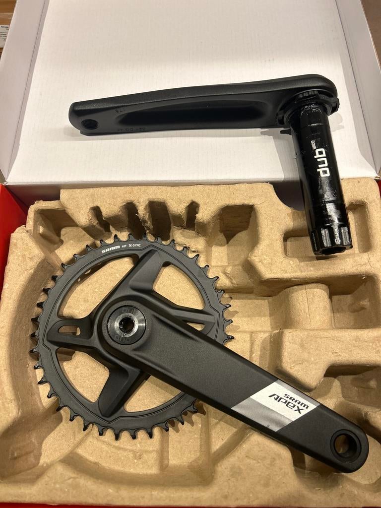 SRAM Apex crankstel met 40T X-SYNC kettingblad, Fietsen en Brommers, Fietsonderdelen, Ophalen of Verzenden, Zo goed als nieuw