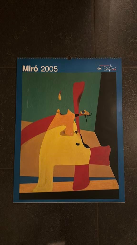 Juan Miró kalender 2005, Ophalen of Verzenden, Maandkalender, Zo goed als nieuw
