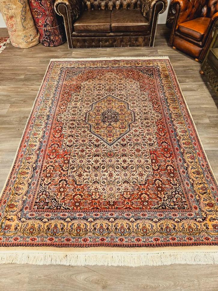 Perzisch Handgeknoopt Bidjar Tapijt. Prachtige kleuren!, Huis en Inrichting, Stoffering | Tapijten en Kleden, Zo goed als nieuw