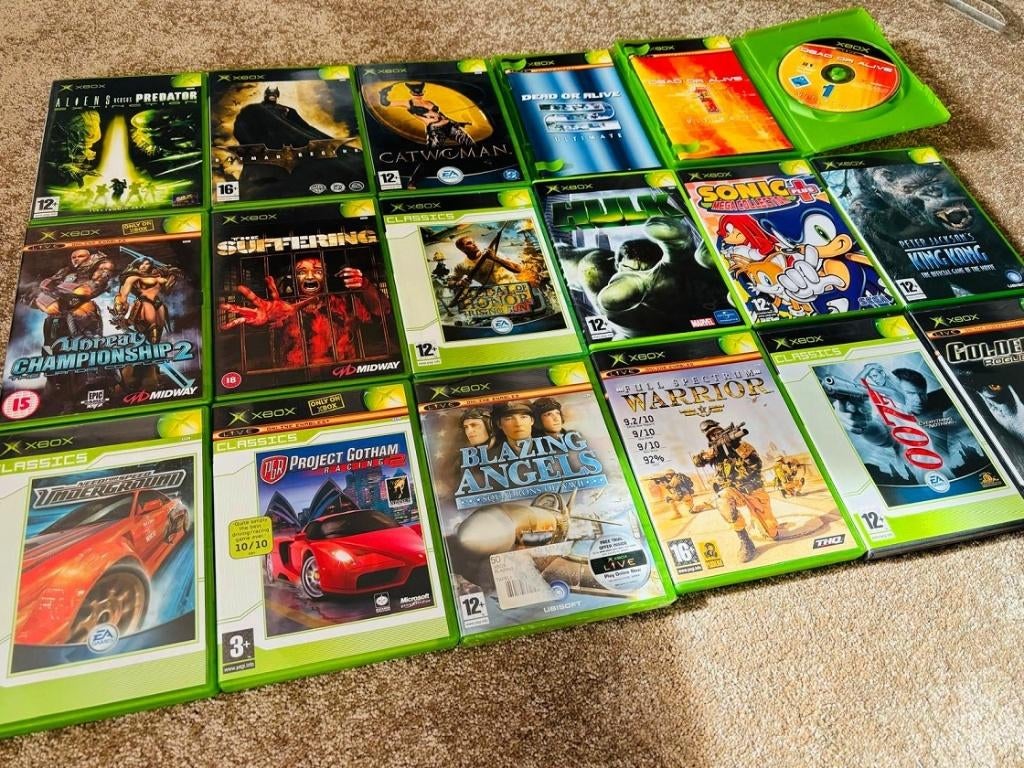 X-Box Original + 17 Games - Nooit gebruikt!, Spelcomputers en Games, Spelcomputers | Xbox Original, Ophalen of Verzenden, Nieuw