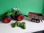 Mooie rc tractor met kar, Ophalen of Verzenden, Gebruikt, Afstandsbediening