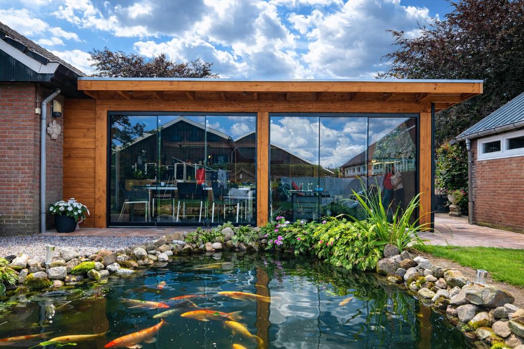 GLAZEN SCHUIFWANDEN - Bouwpakket of incl. Montage, Tuin en Terras, Overkappingen, Verzenden, Nieuw, Veranda