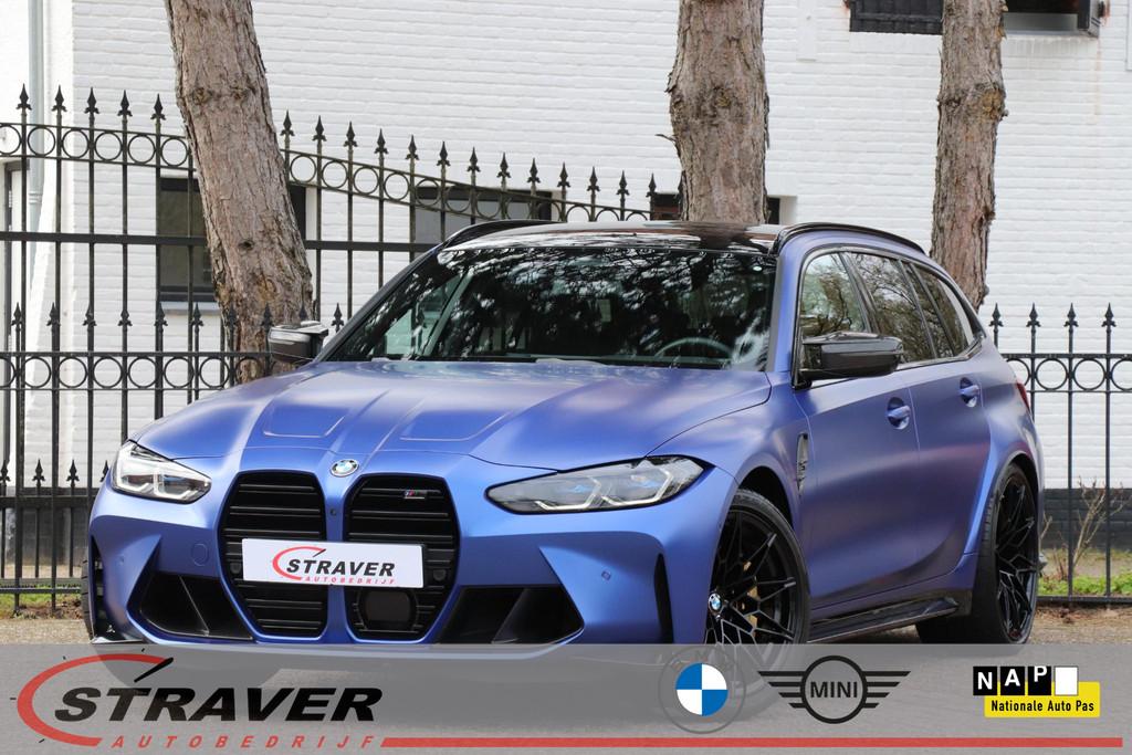 BMW 3-serie Touring M3 xDrive Competition |Carbon kuipstoele, Auto's, BMW, Automaat, Stof, Gebruikt, Blauw