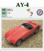 Ay4 autokaart osca 2 ad ( 1950 - 1955 ), Ophalen of Verzenden, Zo goed als nieuw, Overige typen