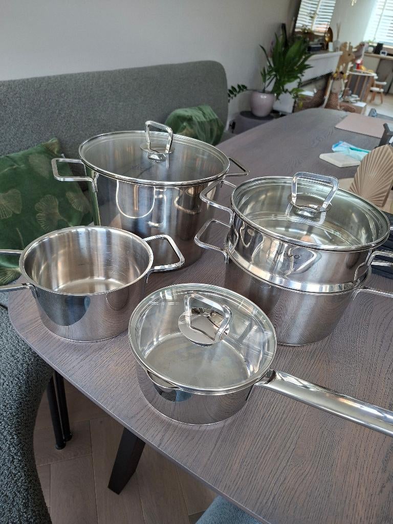 Pannenset Vivo, Ophalen, Pannenset, Zo goed als nieuw, Rvs