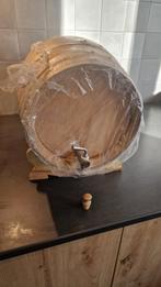 Wijnvat (2x) 10 liter - Nieuw eikenhouten vat met kraan, Ophalen of Verzenden, Nieuw