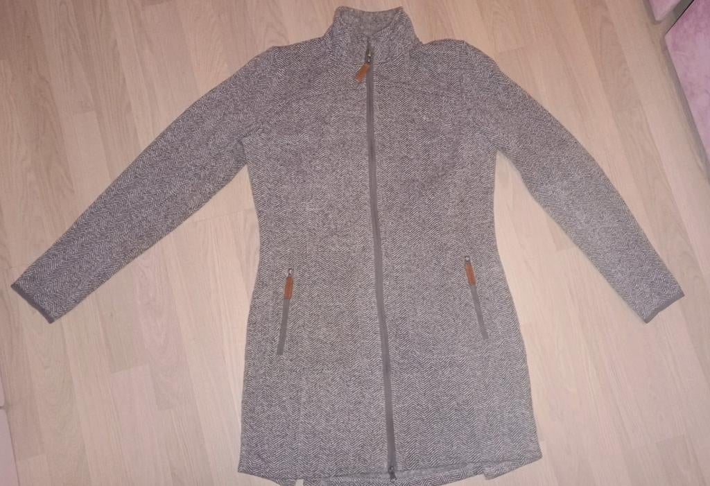 Stijlvol grijs dames tussenjas/vest - Maat M, Kleding | Dames, Maat 38/40 (M), Ophalen of Verzenden, Zo goed als nieuw, Moberg