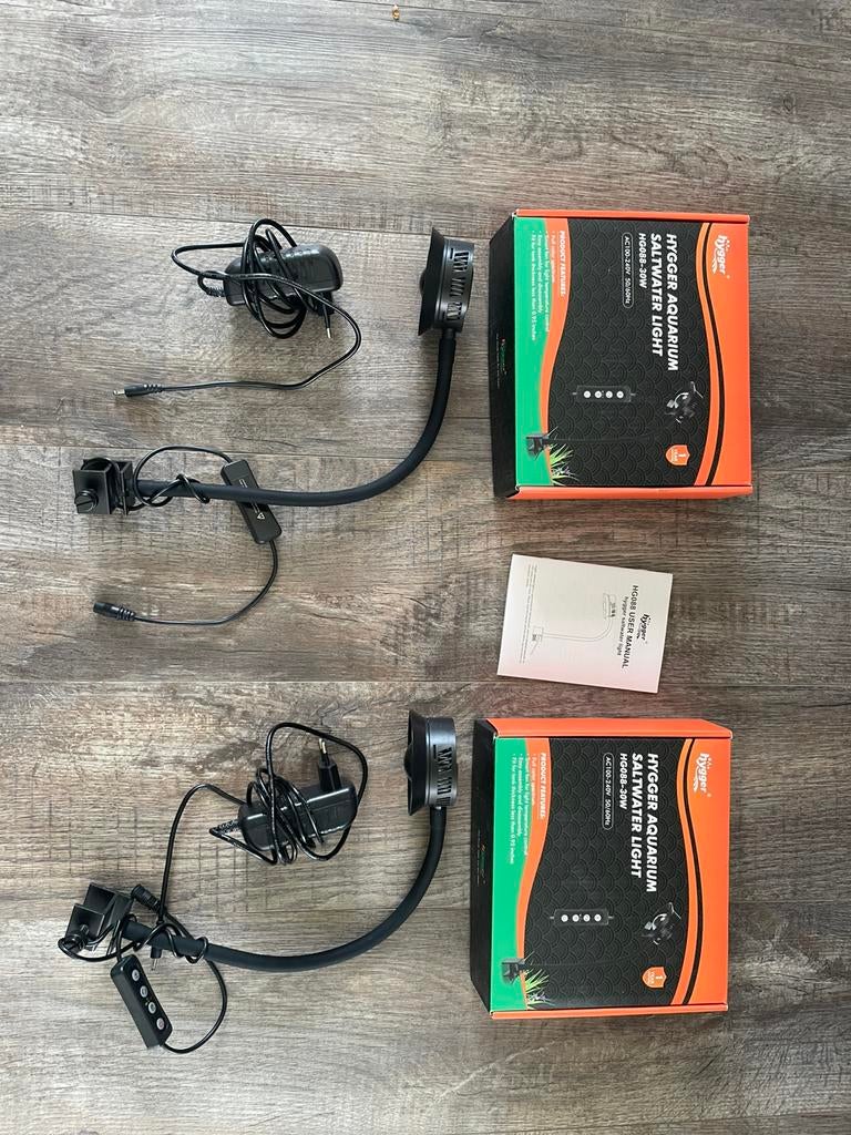 2x Hygger zoutwater aquarium lampen, Ophalen, Gebruikt, Verlichting of Verwarming