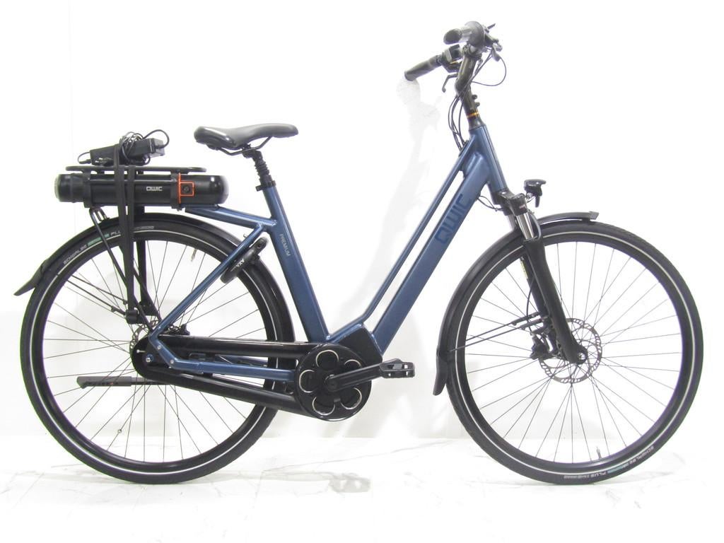 Qwic Mn8 blauw dames 54cm 28inch, Fietsen en Brommers, Elektrische fietsen, 51 tot 55 cm, Gebruikt, Qwic