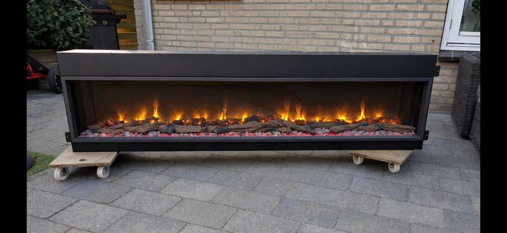 Gazco eReflex 195R -200cm elektrische inbouwhaard sfeerhaard, Ophalen, Zo goed als nieuw, Inbouwhaard, Elektrische haard