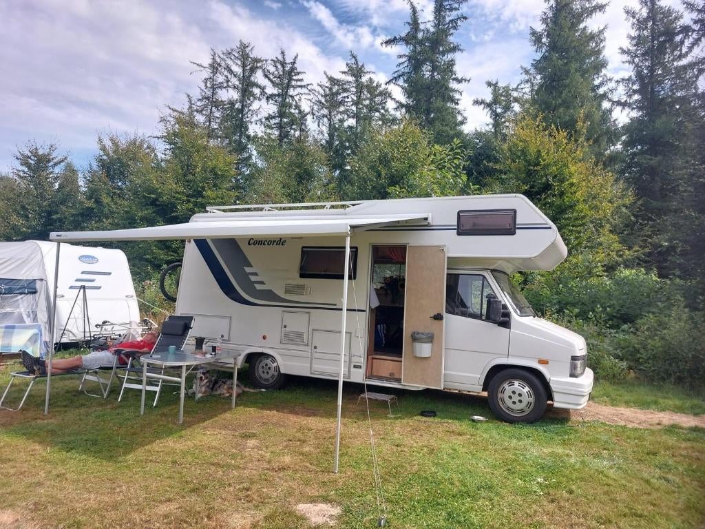 Fiat Ducato Concorde Camper 6-persoons Alkoof Diesel topper, Chemisch toilet, Alkoof, Particulier, Luifel