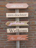 Wegwijzers Geboortebord Gender reveal Babyshower baby borrel, Ophalen of Verzenden
