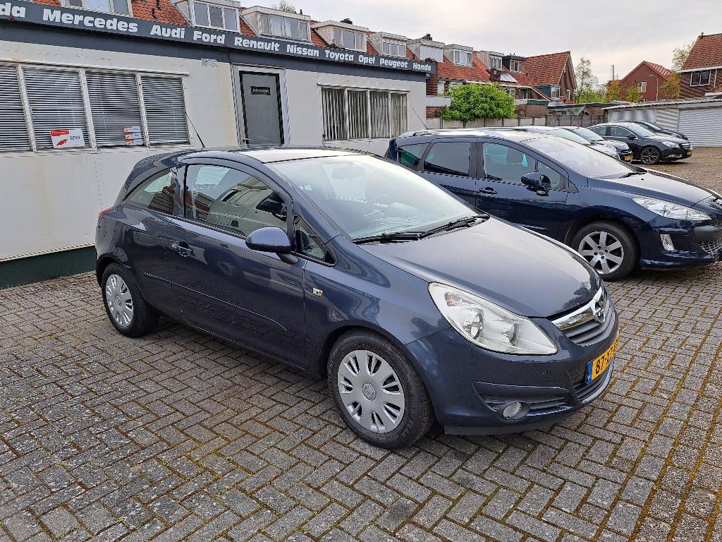 Opel Corsa 1.2 16V 3D WR 2007 Grijs airco apk tot 3-4-2027, Voorwielaandrijving, 40 €/maand, 1229 cc, Origineel Nederlands
