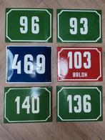 Antieke emaille huisnummers, Ophalen of Verzenden