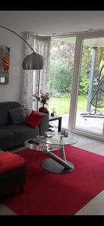 Leuke speelse salontafel met glazen bladen, Ophalen, Gebruikt, 50 tot 100 cm, Glas