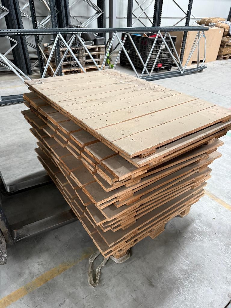 Houten platen 135x85 cm – ca. 450 stuks – klus / brandhout, Doe-het-zelf en Verbouw, Hout en Planken, Ophalen, Gebruikt, 25 tot 50 mm