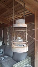 Set van 2 grote brocante lantaarns met roestpatina, Ophalen