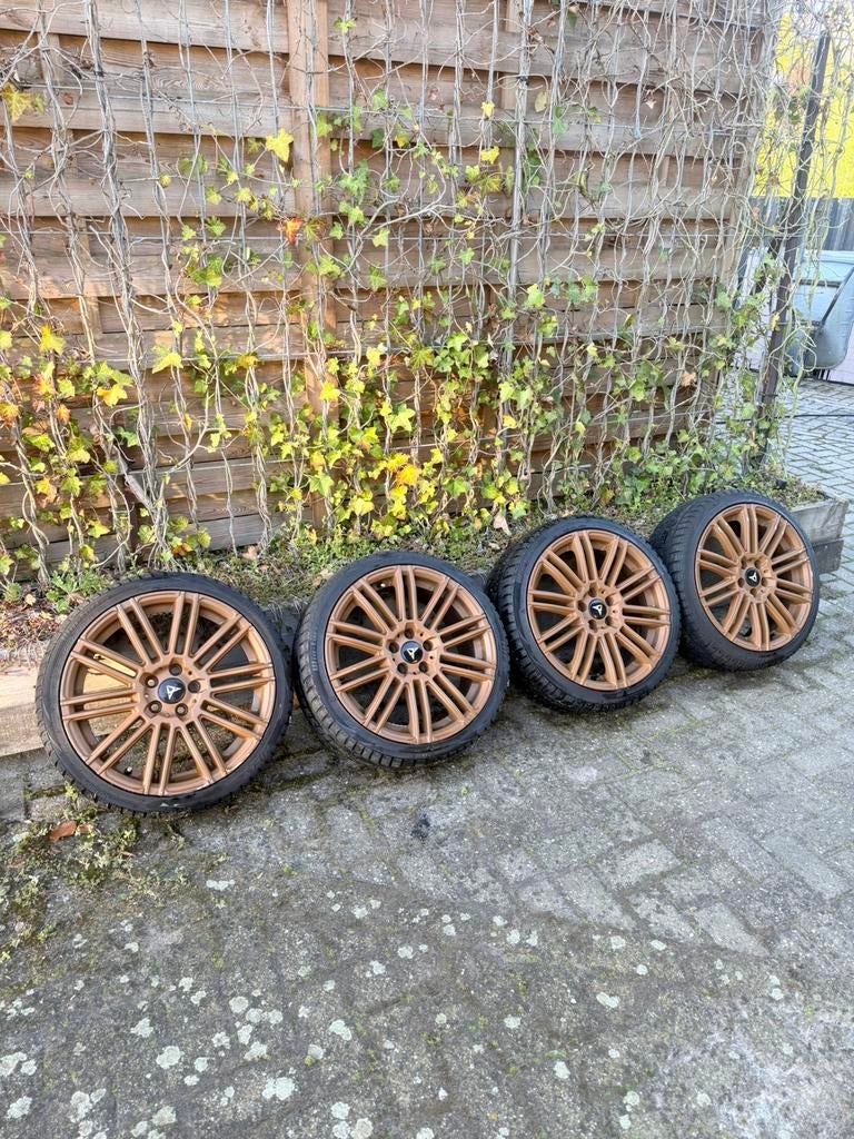 Tec AS3 17 inch 5x100 ET38 cupra velgen wielen velgenset, Ophalen, Gebruikt, Velg(en), VL Custom Scooters