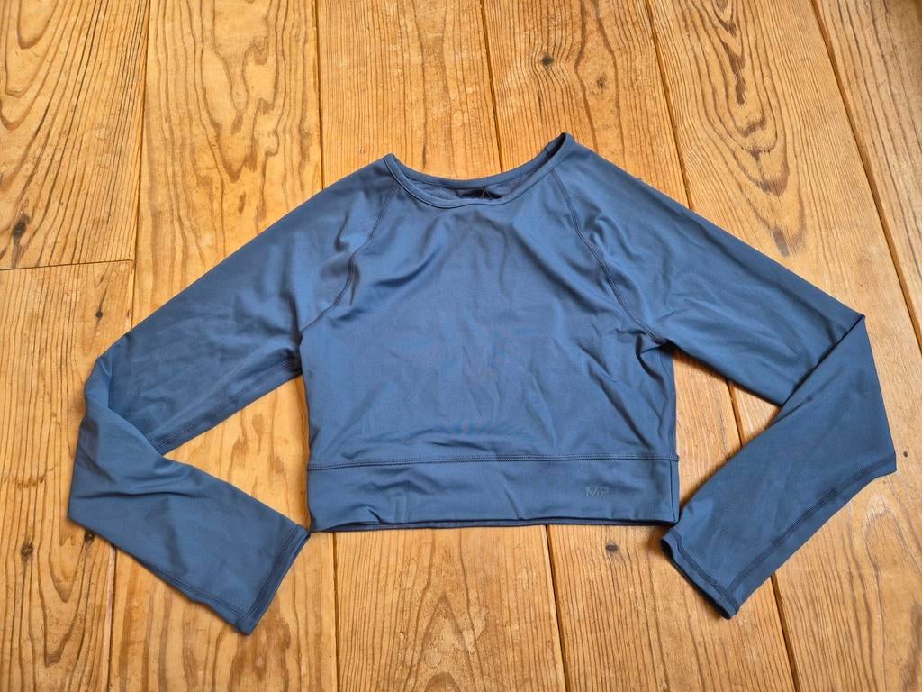 Omkeerbare sport croptop MyProtein, Kleding | Dames, Sportkleding, Maat 38/40 (M), Blauw, Nieuw, Ophalen of Verzenden