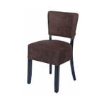 15 x horecastoel model Lisa velvet grijs en bruin, Huis en Inrichting, Stoelen, Ophalen, Zo goed als nieuw, Vijf, Zes of meer stoelen