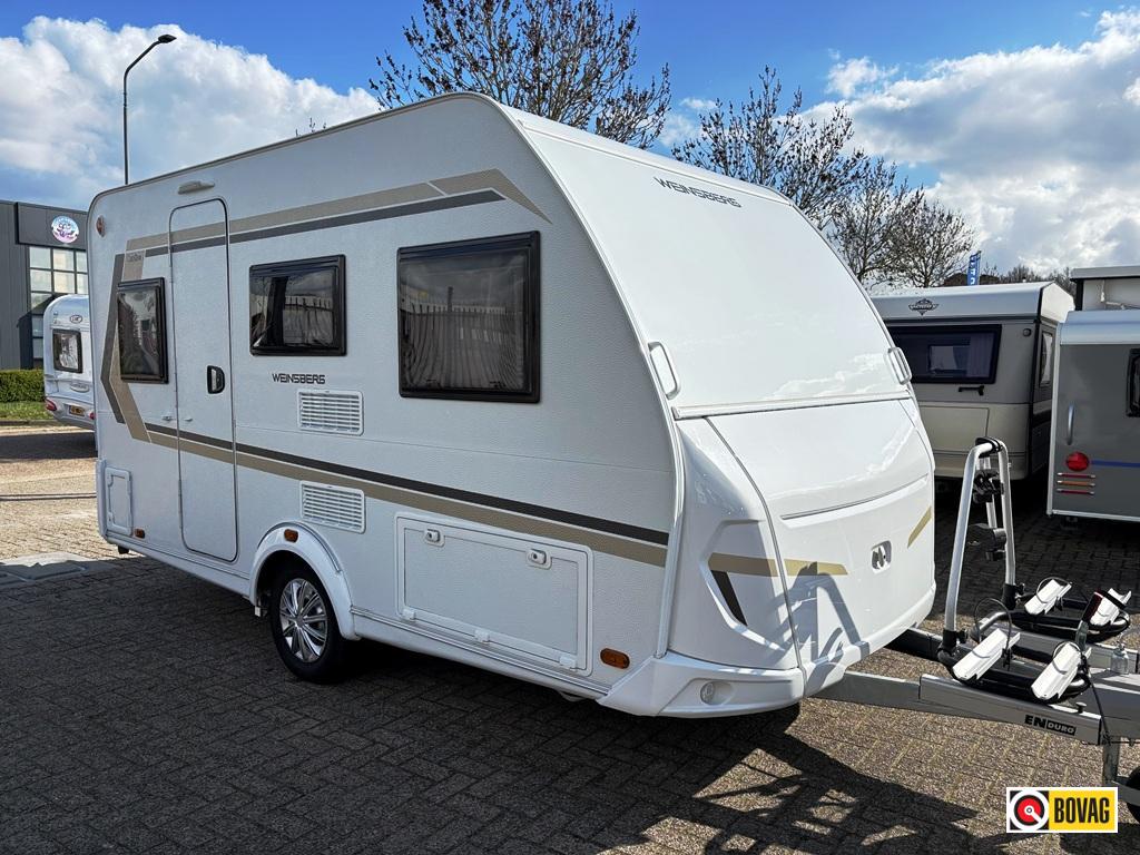 Weinsberg CaraOne 390 QD met mover en voortent, Caravans en Kamperen, Overige merken, Treinzit, 4 tot 5 meter, Schokbreker