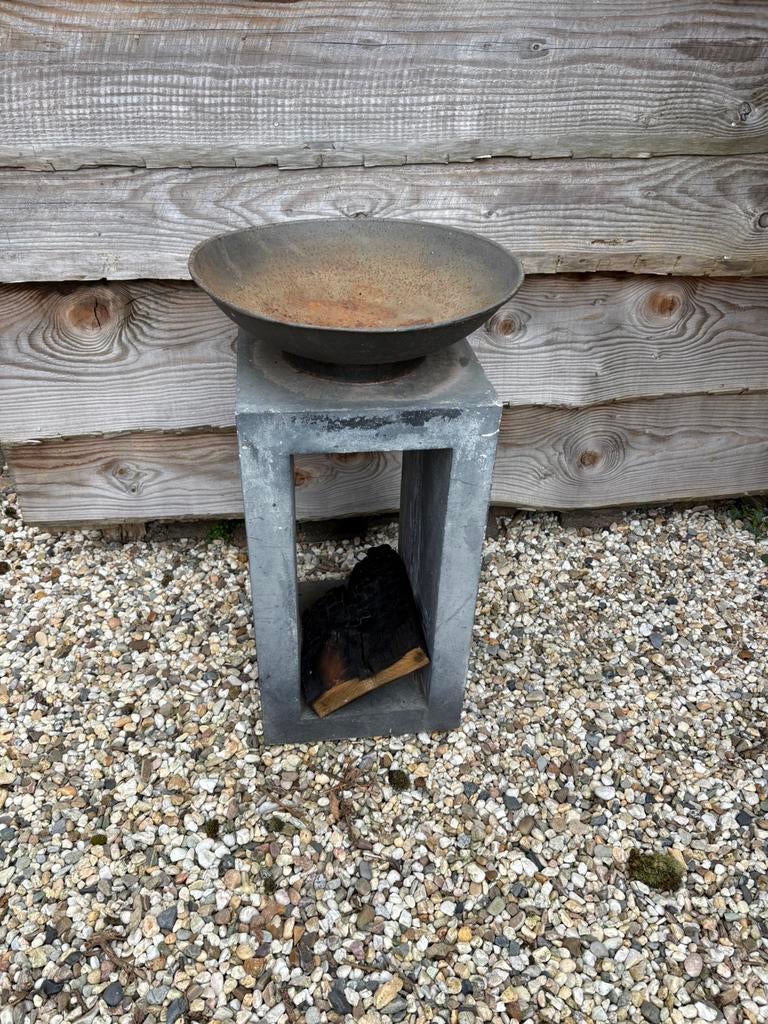 Vuurschaal op voet, Tuin en Terras, Vuurschalen, Ophalen, Gebruikt