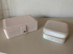 Sieradendoosjes 2 stuks, allebei NIEUW!, leuk kadootje, Ophalen of Verzenden, Nieuw, Overige kleuren, Met spiegeltje(s)