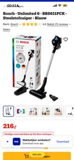 Bosch Unlimited Serie 6 (ZONDER OPLADER), Ophalen, Gebruikt