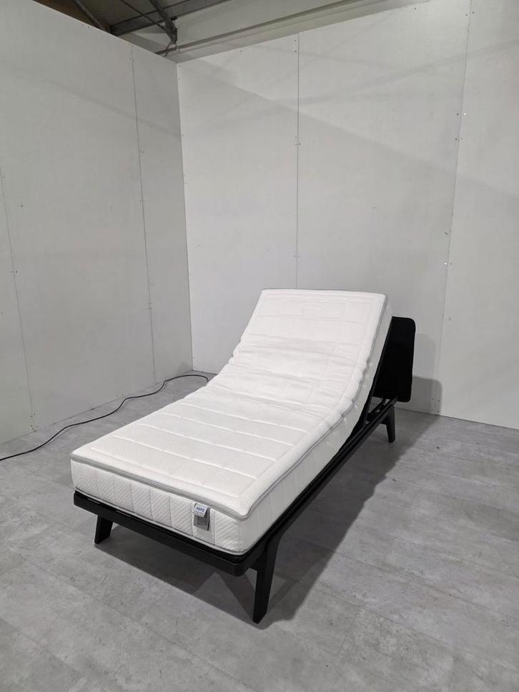 Auping Original Elektrisch Bed 90x200, Huis en Inrichting, Slaapkamer | Bedden, Eenpersoons, 90 cm, 200 cm, Metaal, Zwart, Verstelbaar