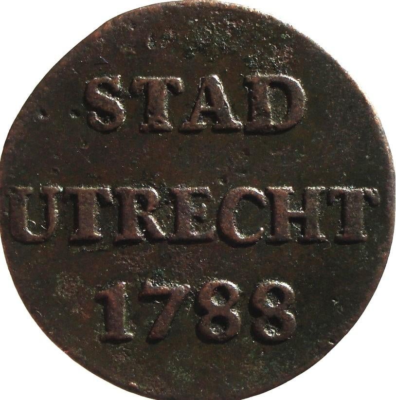 Nederland - Utrecht duit 1788, Ophalen of Verzenden, Vóór koninkrijk, Overige waardes, Losse munt