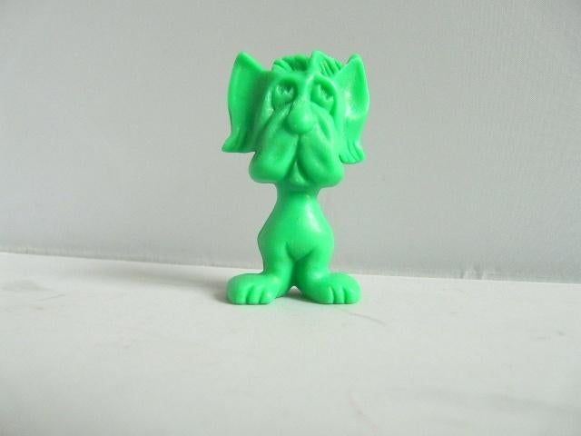 Hond en beertjes (groen en blauw) ca. 7 cm - foto's, Ophalen of Verzenden, Zo goed als nieuw