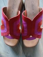 Gabor sleehak slippers roze/rood mt 39 (zgan), Slippers, Gabor, Ophalen of Verzenden, Zo goed als nieuw