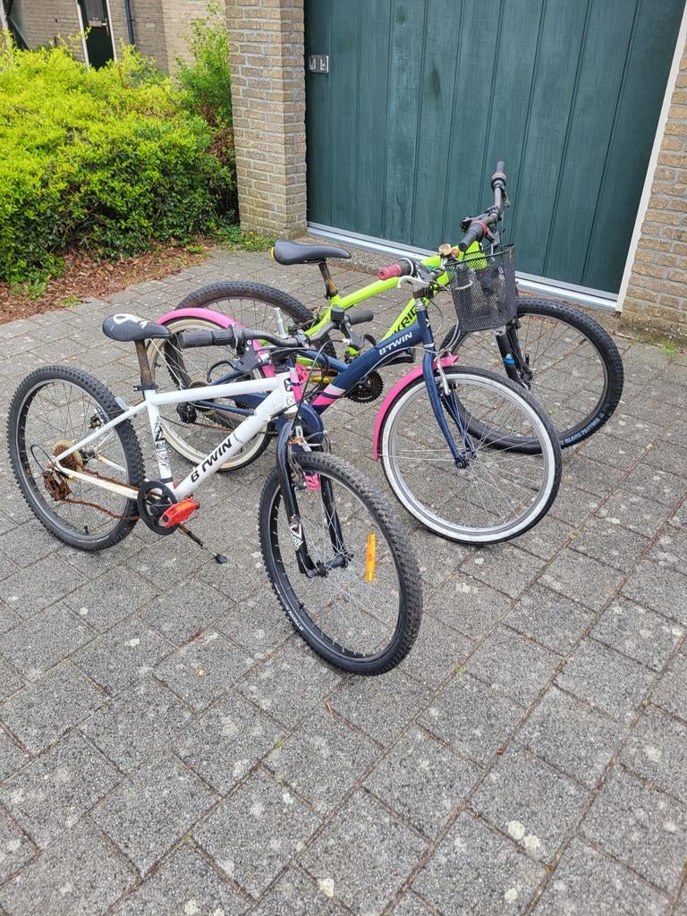 3 opknapfietsen (2x 24 inch, 1x 26 inch) of voor onderdelen, Fietsen en Brommers, Fietsonderdelen, Ophalen of Verzenden, Gebruikt