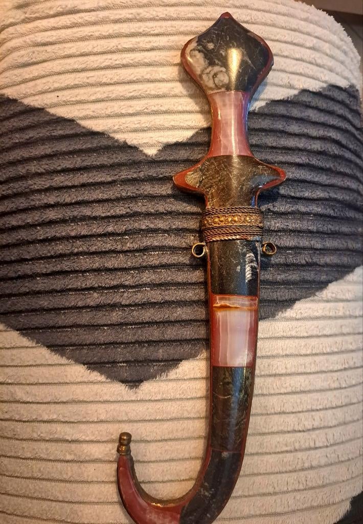 Decoratieve  unieke kromme dolk (Kukri-stijl), Ophalen of Verzenden