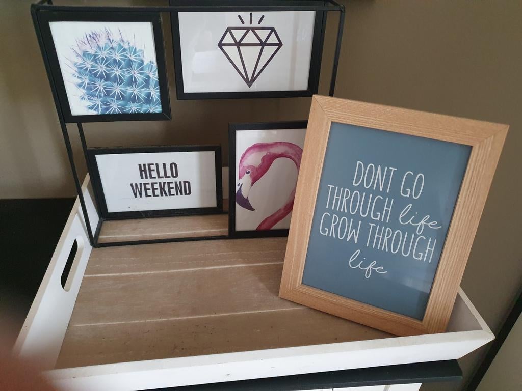 Allerlei leuke lijsten en dienblad, Ophalen of Verzenden, Hout, Minder dan 50 cm, Minder dan 50 cm