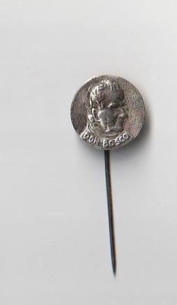 dunmetaal religie speld met Don Bosco italiaanse priester, Verzamelen, Speldjes, Pins en Buttons, Ophalen of Verzenden, Overige onderwerpen